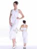 White Embellished Halter Dress